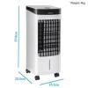 electriQ 4L ECO Air Cooler with Built-In Air Purifier and Humidifier - with free ice pack