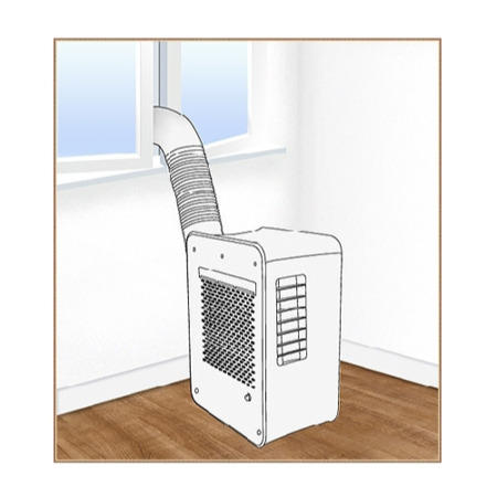 GRADE A2 - Light cosmetic damage - As new but box opened - Best seller - 7000 BTU Portable Air Conditioner with Heat Pump for rooms up to 18 sqm