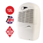 GRADE A1 - EBAC 2400E 12L Dehumidifier Smart Humidistat up to 2 bedroom homes with 2 year warranty