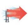 GRADE A1 - As new but box opened - Dyson AM05 Hot and Cool Fan - Iron and Blue