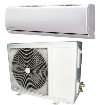 GRADE A2 - Light cosmetic damage - ElectriQ Panasonic powered 12000 BTU easy-fit Inverter Wall Split Air Conditioner with 5 meters pipe kit and 5 years warranty