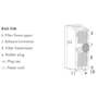 GRADE A2 - Light cosmetic damage - Amcor MF 14000  Air Conditioner Dehumidifier and Heat Pump for rooms up to 35 sqm 