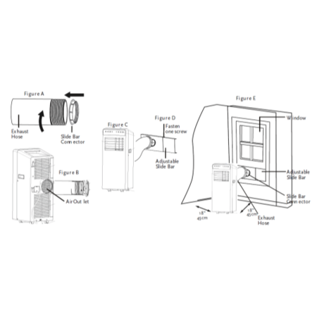 GRADE A2 - Light cosmetic damage - Amcor MF 14000  Air Conditioner Dehumidifier and Heat Pump for rooms up to 35 sqm 