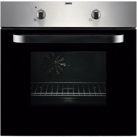 Refurbished Zanussi ZPVF4130X 60cm Single Built In Electric Oven And Ceramic Hob Pack Stainless Steel