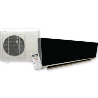 24000BTU 7Kw Black Mirror  Air Conditioning Inverter System with Heat Pump 4 meters pipe kit and 5 years warranty