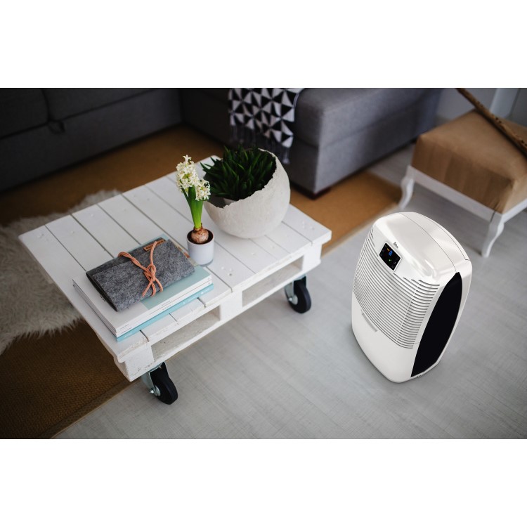 EBAC 3650e 18L Dehumidifier offers energy saving smart controls for up to 4 bed room houses with 2 year warranty