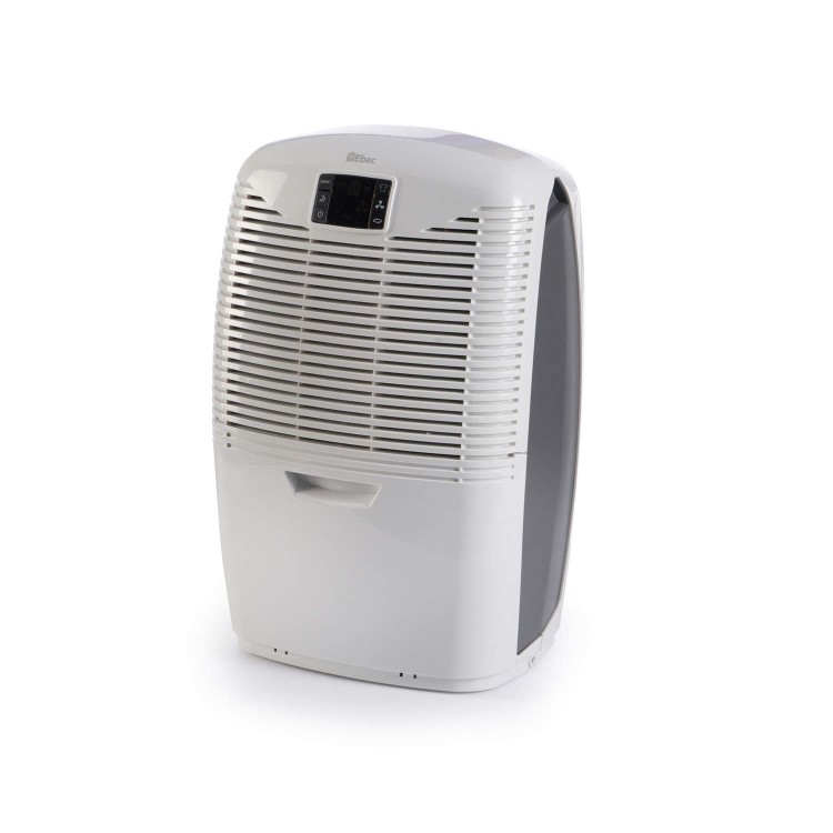 EBAC 3650e 18L Dehumidifier offers energy saving smart controls for up to 4 bed room houses with 2 year warranty