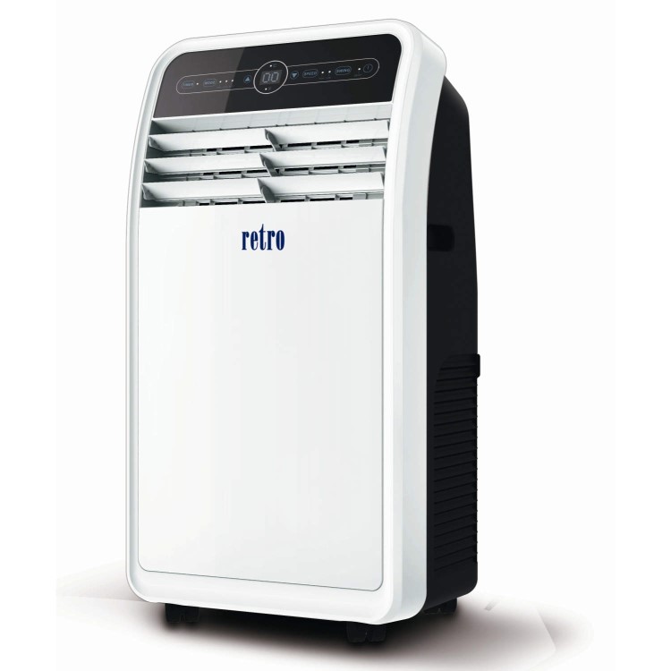 RETRO-9  9000 BTU Cooling Air Conditioner with 20 L Dehumidifier Swedish Design Touch Panel up to 26  sqm A rated