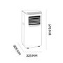 GRADE A2 - Argo Swan 8000 BTU Portable Air Conditioner for rooms up to 20 sqm