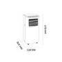 GRADE A2 - Argo Swan 8000 BTU Portable Air Conditioner for rooms up to 20 sqm