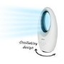 GRADE A2 - electriQ eiQ-AM07 24 inch Bladeless Quiet Tower Fan with Mood Light