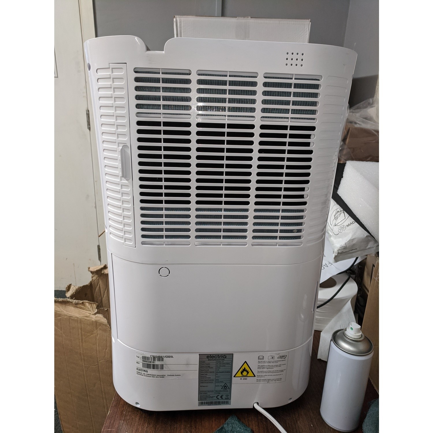 Buy GRADE A3 electriQ 20 Litre Dehumidifier with Humidistat and