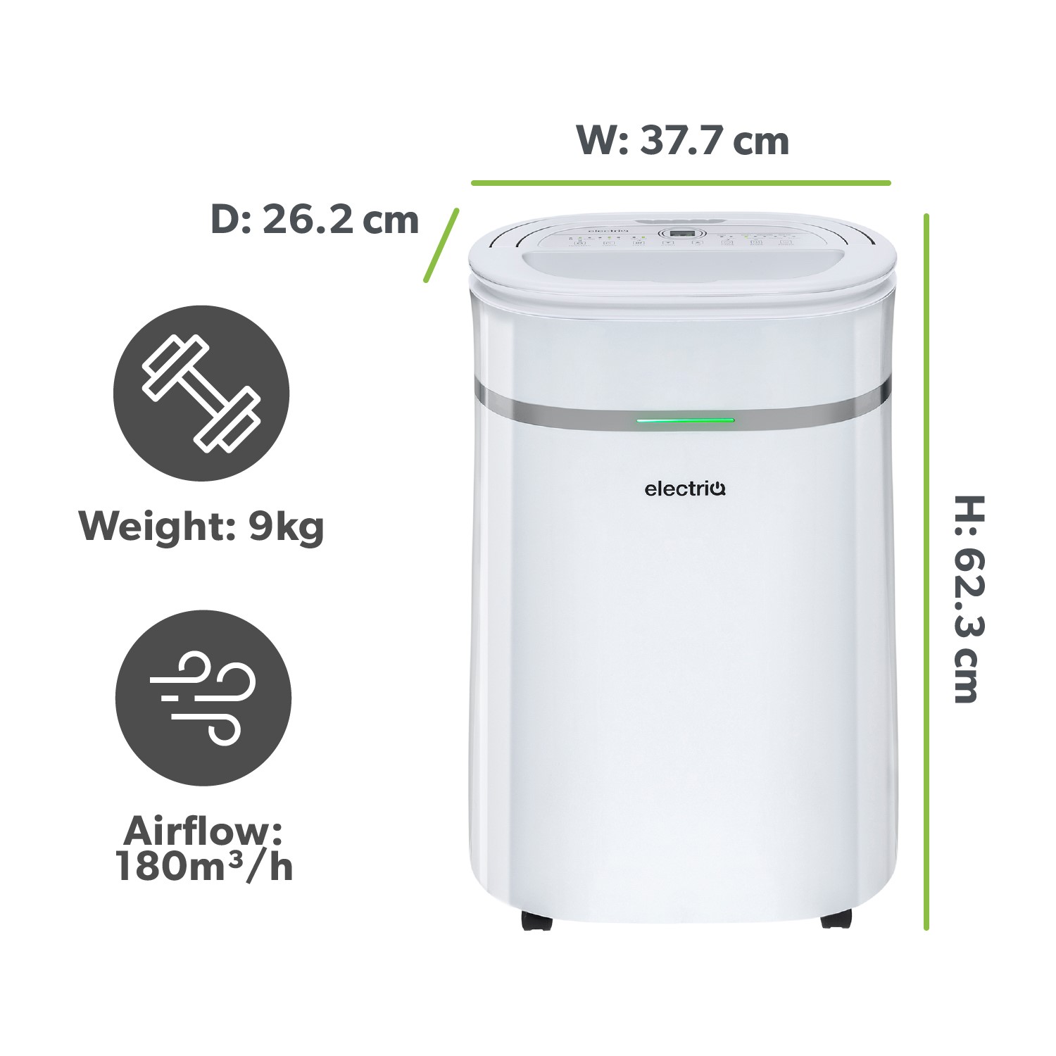 Buy GRADE A3 electriQ 12 Litre Dehumidifier with Humidistat Laundry Mode and Carbon Odour Buy GRADE A3 electriQ 12 Litre Dehumidifier with Humidistat Laundry Mode and Carbon Odour