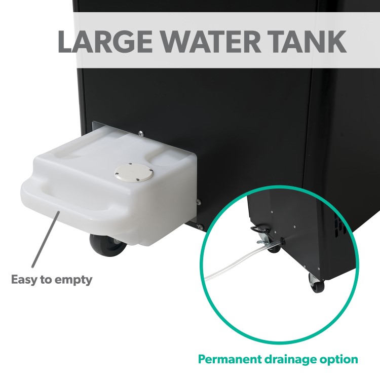 GRADE A2 - electriQ 9200 BTU Portable Commercial Air Conditioner for up to 26 sqm areas - Heavy Duty Metal Body