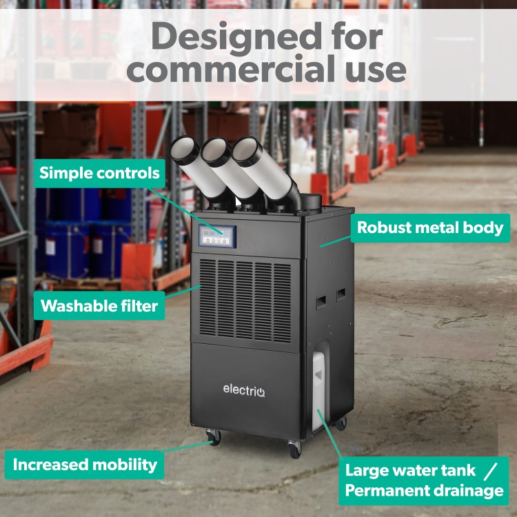 Refurbished electriQ 18000 BTU Portable Commercial Air Conditioner