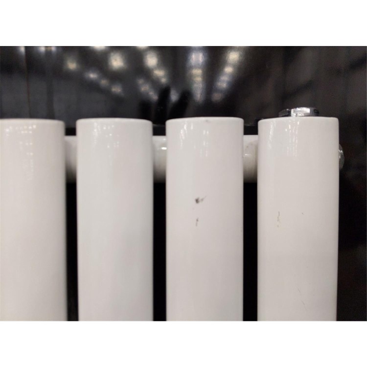 Refurbished White Electric Vertical Designer Radiator 2.4kW with Wifi Thermostat - H1800xW472mm - IPX4 Bathroom Safe