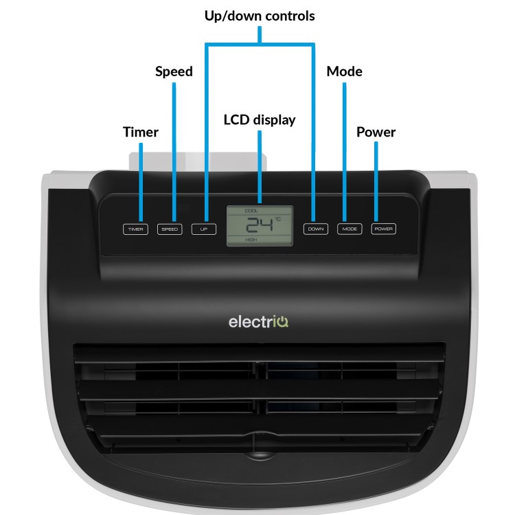 Refurbished electriq Compact 9000 BTU Portable Air Conditioner