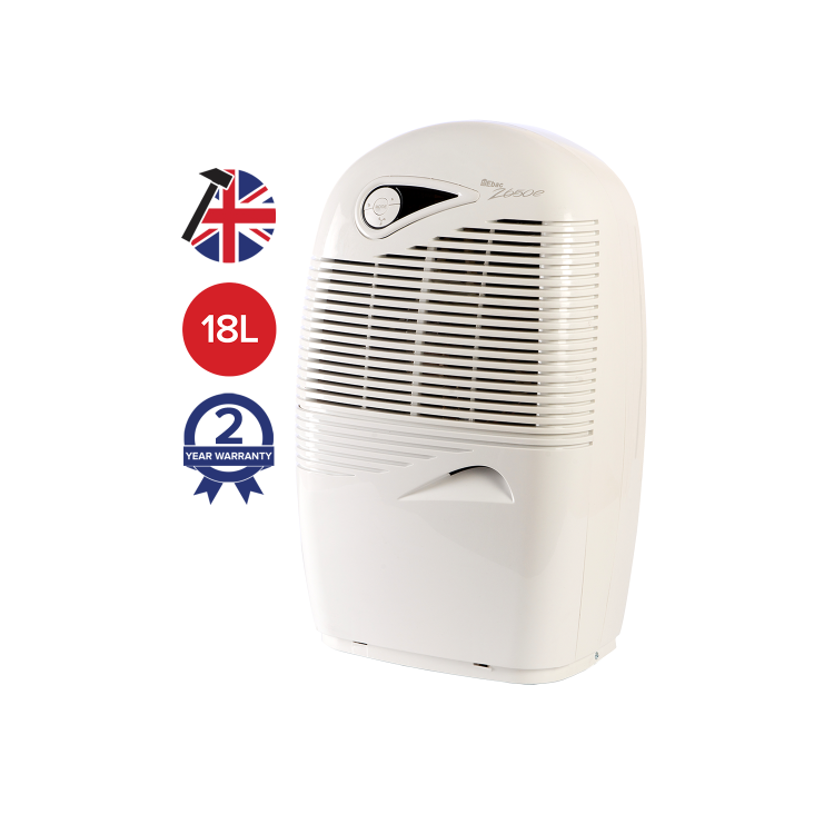 Refurbished Ebac 2650E 18 Litre Dehumidifier with Air Purification and Laundry Mode
