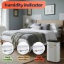 Refurbished electriQ 12L Low-Energy Quiet Laundry Dehumidifier and HEPA Air Purifier