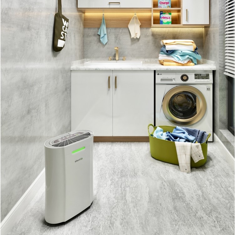 Refurbished electriQ 20 Litre Low Energy UV Antibacterial Dehumidifier with HEPA Air Purifier