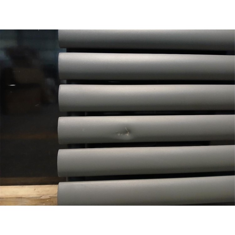 Refurbished Anthracite Electric Horizontal Designer Radiator 2kW with Wifi Thermostat - H600xW1416mm - IPX4 Bathroom Safe