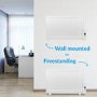 Refurbished electriQ 800W Slim Wall Mounted Oil Filled Radiator - White