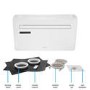 Refurbished electriQ IQOOL-SMART12HP 10000 BTU Wall Mounted Air Conditioner with Heat Pump - No Outdoor Unit Needed