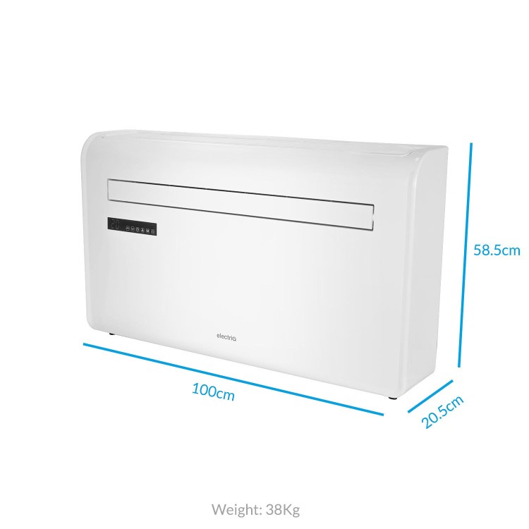 Refurbished electriQ IQOOL-SMART12HP 10000 BTU Wall Mounted Air Conditioner with Heat Pump - No Outdoor Unit Needed