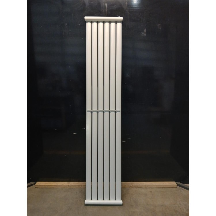Refurbished White Electric Vertical Designer Radiator 2kW with Wifi Thermostat - H1800xW354mm - IPX4 Bathroom Safe