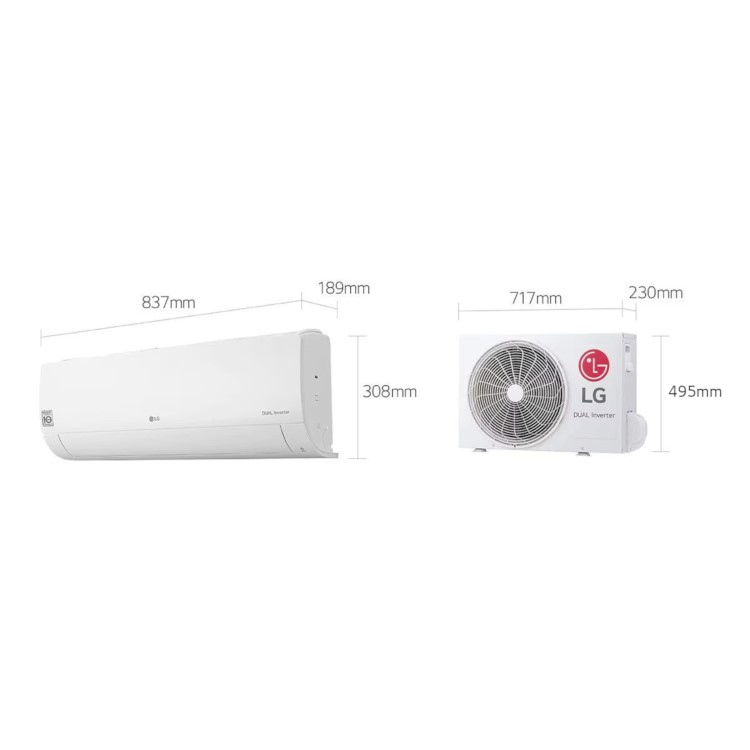 Refurbished LG S12ET A++ 12000 BTU Smart  Wall Split Air Conditioner with Heat Pump