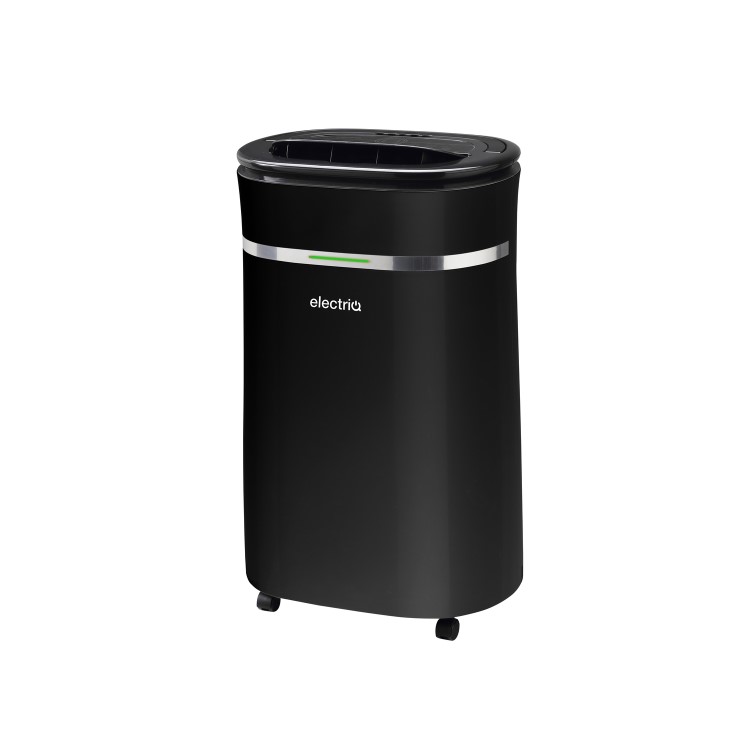 Refurbished electriQ 12L Low-Energy Quiet Laundry Dehumidifier - Black