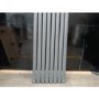 Refurbished Anthracite Vertical Smart Electric Radiator with Wi-Fi Thermostat - 2.4kW - H1800xW472mm - Bathroom Safe