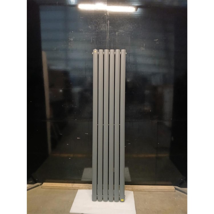 Refurbished Anthracite Vertical Smart Electric Radiator with Wi-Fi Thermostat - 1.2kW - Double Panel H1600xW354mm - Bathroom Safe