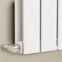 Refurbished Eco Eleganza White Vertical Flat Designer Aluminium Radiator 1800x525mm Double Panel 5124 BTU