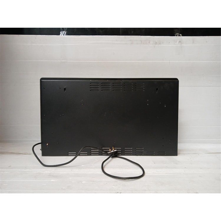 Refurbished electriQ 2500W Smart Designer Glass Panel Convection Heater - Wall Mountable & Bathroom Safe - Black