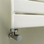 Refurbished Riace White Vertical Flat Towel Radiator 1800x450mm Single Panel 2471 BTU