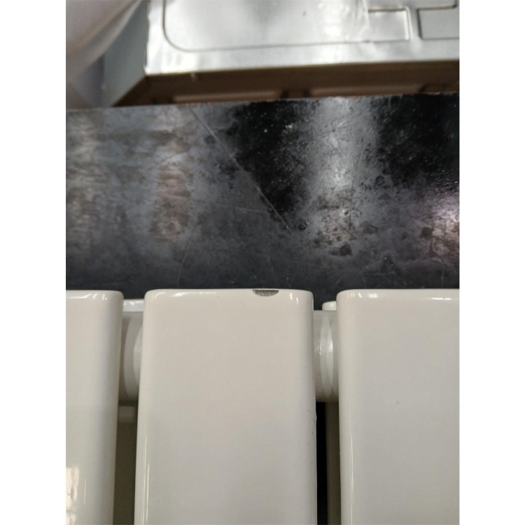 GRADE A3 - Riace White Horizontal Flat Designer Radiator 600x612mm Double Panel 2313 BTU