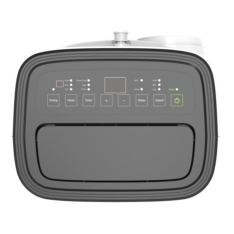 Refurbished EcoSilent 12000 BTU Smart Portable Air Conditioner with HEPA Air Purifier and Heat Pump