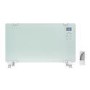 GRADE A3 - electriQ 2000W Smart Designer Glass Panel Heater - Wall Mountable & Bathroom Safe