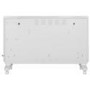 Refurbished electriQ 2500W Smart Designer Glass Panel Convection Heater - Wall Mountable & Bathroom Safe - White