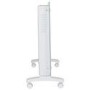 Refurbished electriQ 2500W Smart Designer Glass Panel Convection Heater - Wall Mountable & Bathroom Safe - White