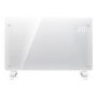 Refurbished electriQ 2500W Smart Designer Glass Panel Convection Heater - Wall Mountable & Bathroom Safe - White