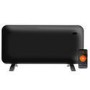 Refurbished electriQ 2000W Smart Electric Designer Metal Panel Heater - Wall Mountable & Bathroom Safe - Black
