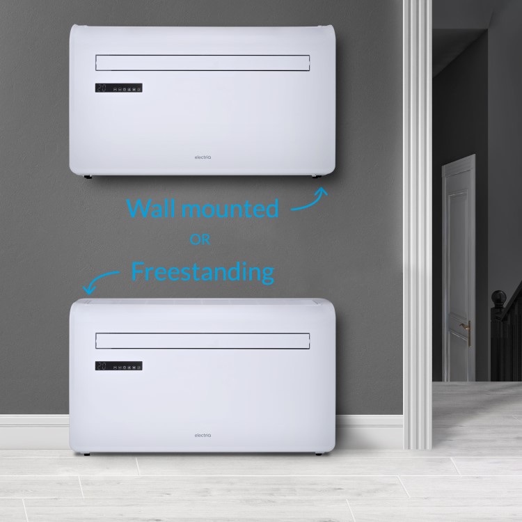 Refurbished electriQ iQool 10000 BTU Mounted All-In-One Smart Air Conditioner with Heat Pump - No Outdoor Unit Needed