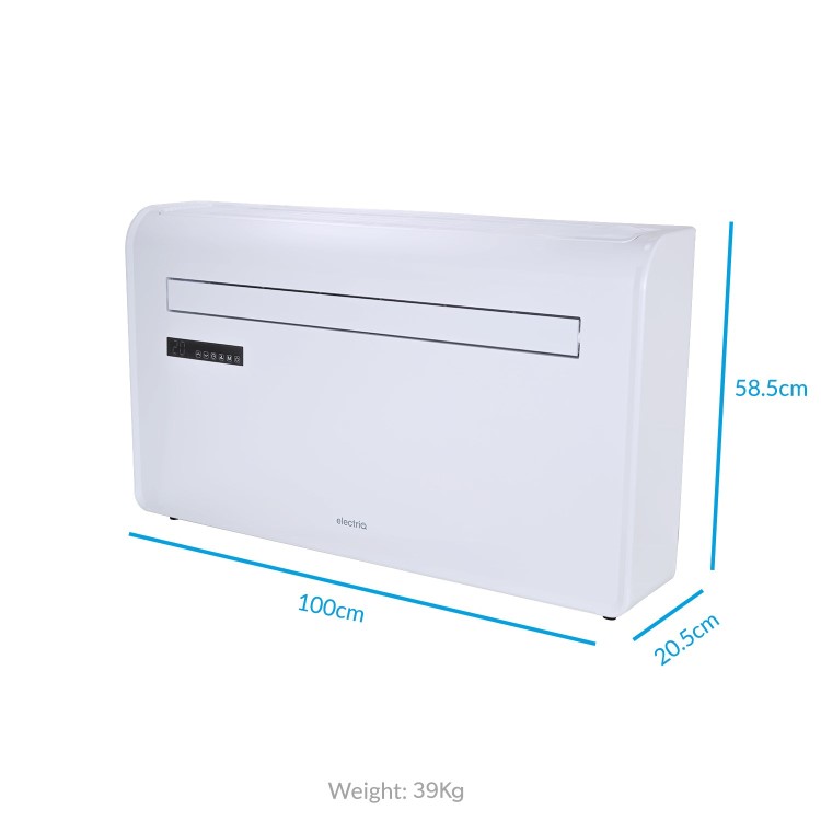 Refurbished electriQ iQool 10000 BTU Mounted All-In-One Smart Air Conditioner with Heat Pump - No Outdoor Unit Needed