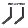 GRADE A1 - electriQ Air Conditioner Wall Mount Brackets in anthracite / grey - Up to 90kg - 9000-24000 BTU