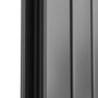 Refurbished Eco Eleganza Anthracite Horizontal Flat Designer Aluminium Radiator 600x300mm Double Panel 1223 BTU