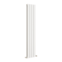 GRADE A1 - Eco Eleganza White Vertical Flat Designer Aluminium Radiator 1600x300mm Double Panel 2699 BTU