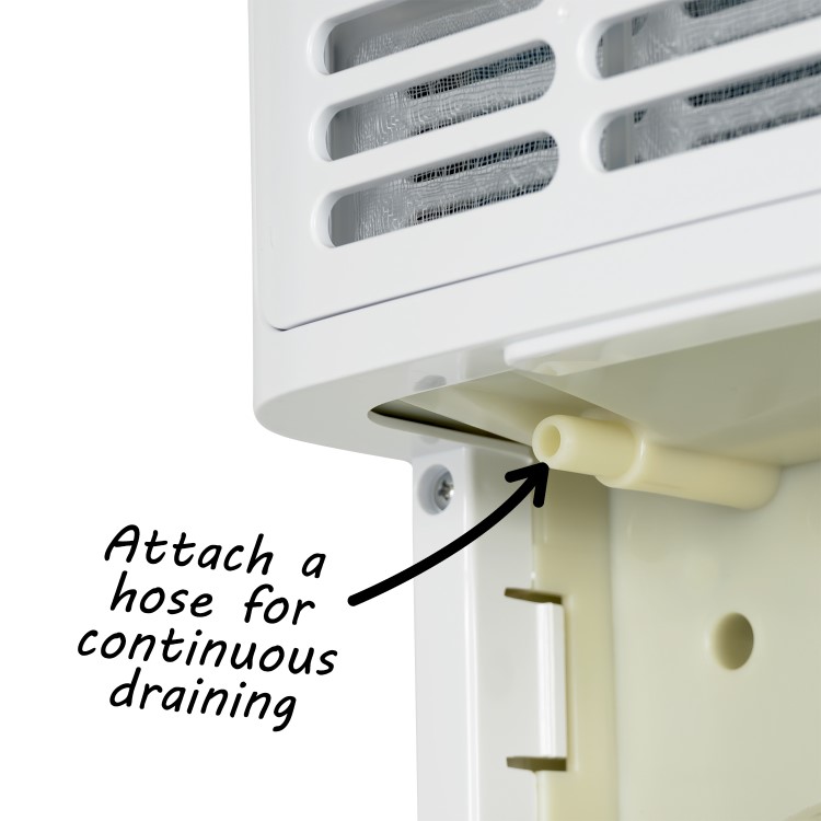 electriQ 10 Litre Dehumidifier with Humidistat for up to 3 bed house - Factory outlet