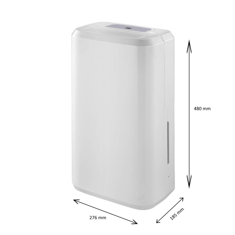electriQ 10 Litre Dehumidifier with Humidistat for up to 3 bed house - Factory outlet